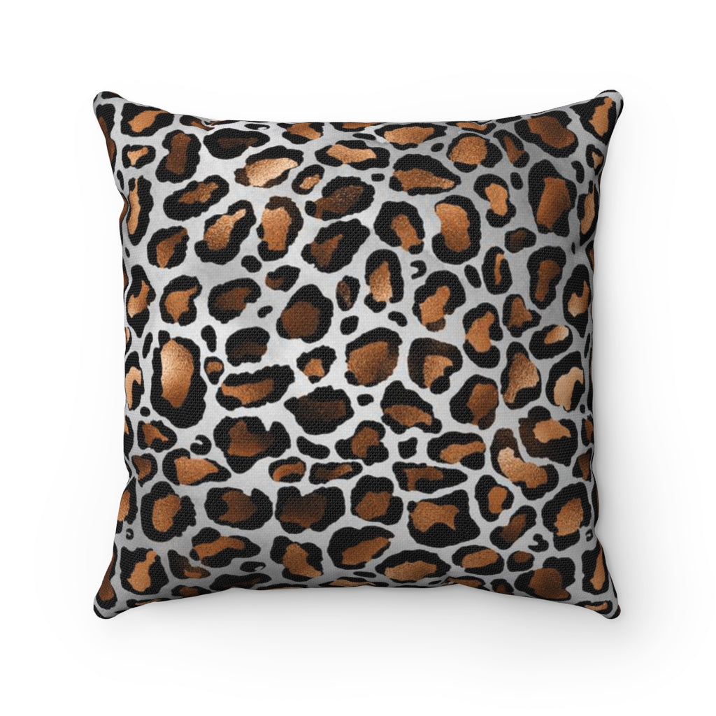Luxury Leopard IV Square Pillow