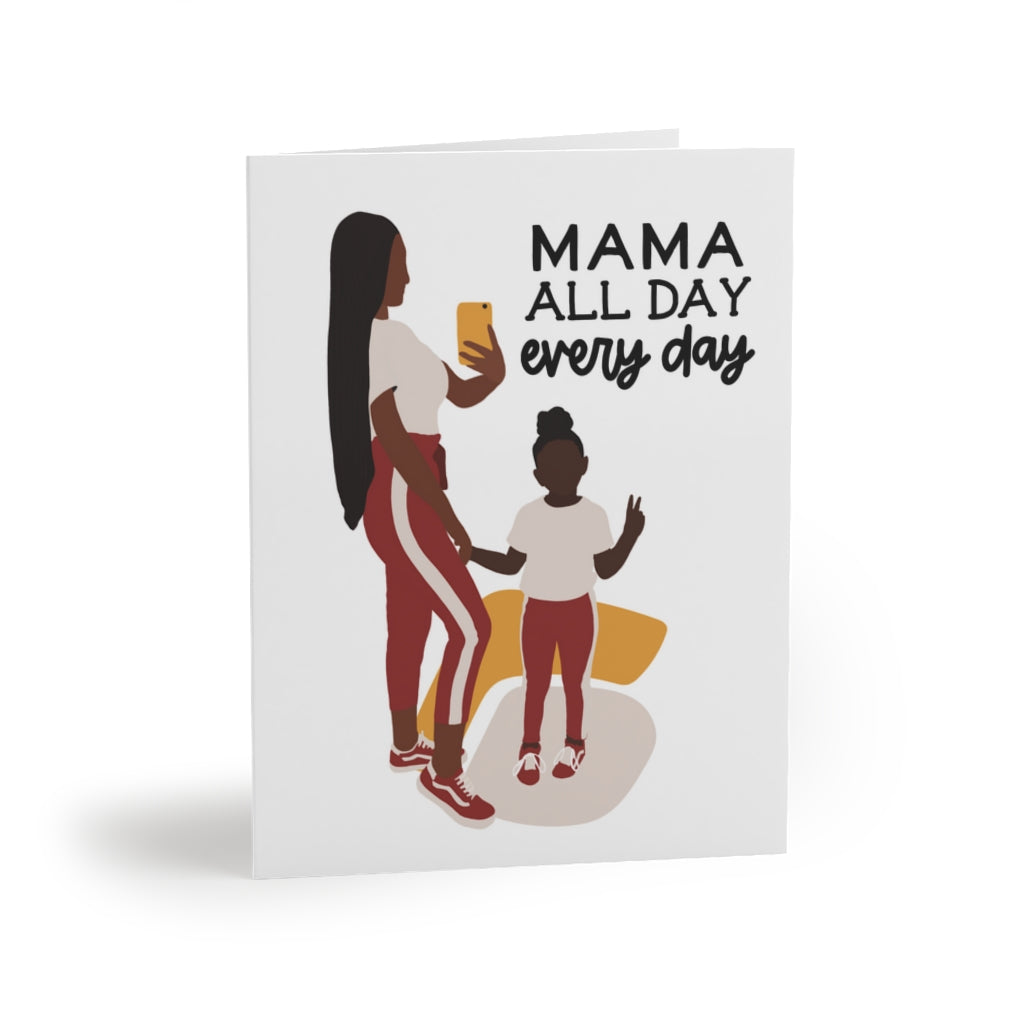 Momma All Day Blank Greeting cards (8 pcs)