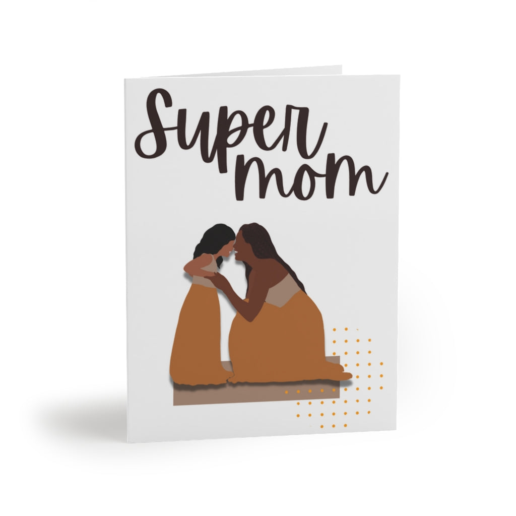 Super Mom Blank Greeting cards (8 pcs)